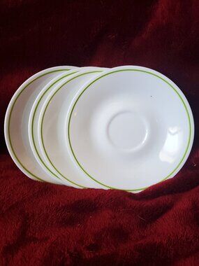 Corelle Corning Spring Meadow Tea plate Saucer Set of 4 Vintage